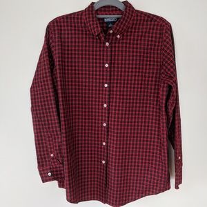 Land's End Red Plaid shirt